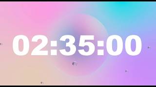 2 Hour 35 Minute Timer with Alarm | Full Screen Minimalist Countdown (HD) – ClockUnit