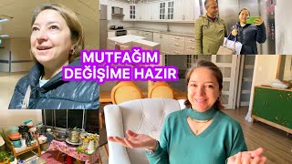 MUTFAK DEĞİŞİMİ BAŞLASIN‼️NE VARSA BOŞALTTIM❌GECEYİ HASTANEDE GEÇİRDİM🥹KOŞA KOŞA EVİMİZE GELDİM😂