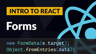 Forms with Controlled and Uncontrolled Components - Introduction to React #7