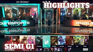 G2 vs RGE - Game 1 Highlights | Semi Finals Playoffs S12 LEC Summer 2022 | G2 Esports vs Rogue G1