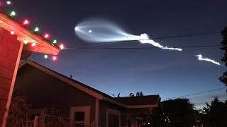 Social media videos capture SpaceX streaking across California skies