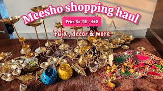 Meesho 20 + home decor shopping haul || puja / decor \u0026 more #meeshohaul