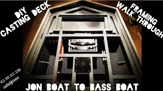 DIY Casting Deck FRAMING Walk Through- Jon Boat To Bass Boat