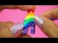 diy miniature unicorn school supplies backpack notebook pen pencil case really works