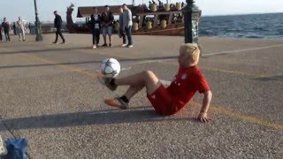 Street Football in Salonic (Tessaloniki) Greece