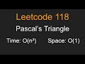 Pascal's Triangle - Leetcode 118 - Python
