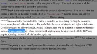 Advanced PHP Tutorial | Cookies