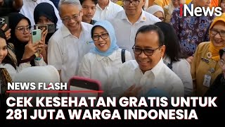 Cek Kesehatan Gratis Dimulai! Menko PMK Pantau Langsung di Surabaya | News Flash