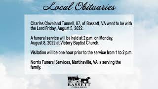 Obits for August 8, 2022