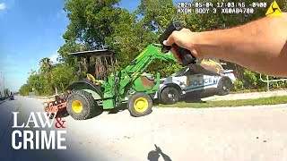 Bodycam: Man Tried Murdering Cop and College Students with Stolen Tractor, Police Say