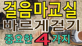 바르게걷기위해 가장 크게 염두에 두어야 할 중요한 4가지