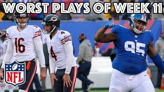 Worst Plays Of Week 11 | NFL