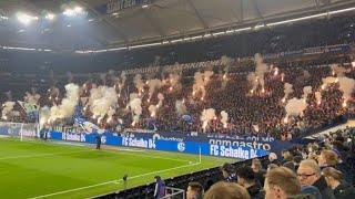 PYROSHOW der SCHALKER! FC Schalke 04 - FC Magdeburg [ 01.02.25]