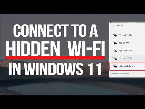 How to connect to hidden Wi-Fi in Windows 11
