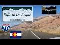 I-70 Westbound: Rifle to De Beque, Colorado