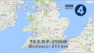 [Tropo] 94.3 Mhz BBC Radio 4 from Wenvoe (Wales). 213 km distance