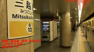 日本橋駅・三越前駅発車サイン音「お江戸日本橋」