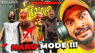 SEWER ESCAPE 🏃🏻‍♂️💨 FROM 👨🏻‍🤝‍👨🏻ഇരട്ടകൾ ❌ പരട്ടകൾ ✅ (hard mode) with GRANNY \u0026 GRANDPA | THE TWINS