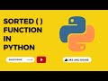 (MM) sorted( ) function in python