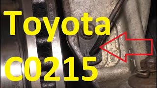 Causes and Fixes Toyota C0215 Code: Left Rear Wheel Speed Sensor Signal Malfunction