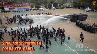 Simulasi Sispamkota dalam rangka Ops. Mantap Praja Menumbing 2024 Polda Kep. Babel