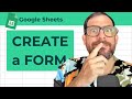 How To Create a Google Form In Google Sheets