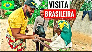 DONA ANTÓNIA RECEBE VISITA DO BRASIL VEJA O QUE ELA DISSE 🇧🇷