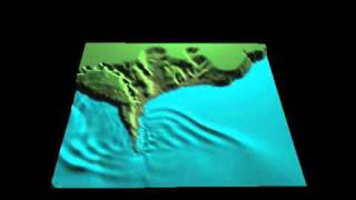 Andreanov Tsunami - Inundation Animation