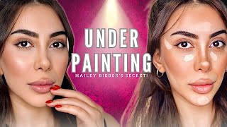 راز آرایش هیلی بیبر: Under Painting 🌟ترفند مخفی سلبریتی‌ها!