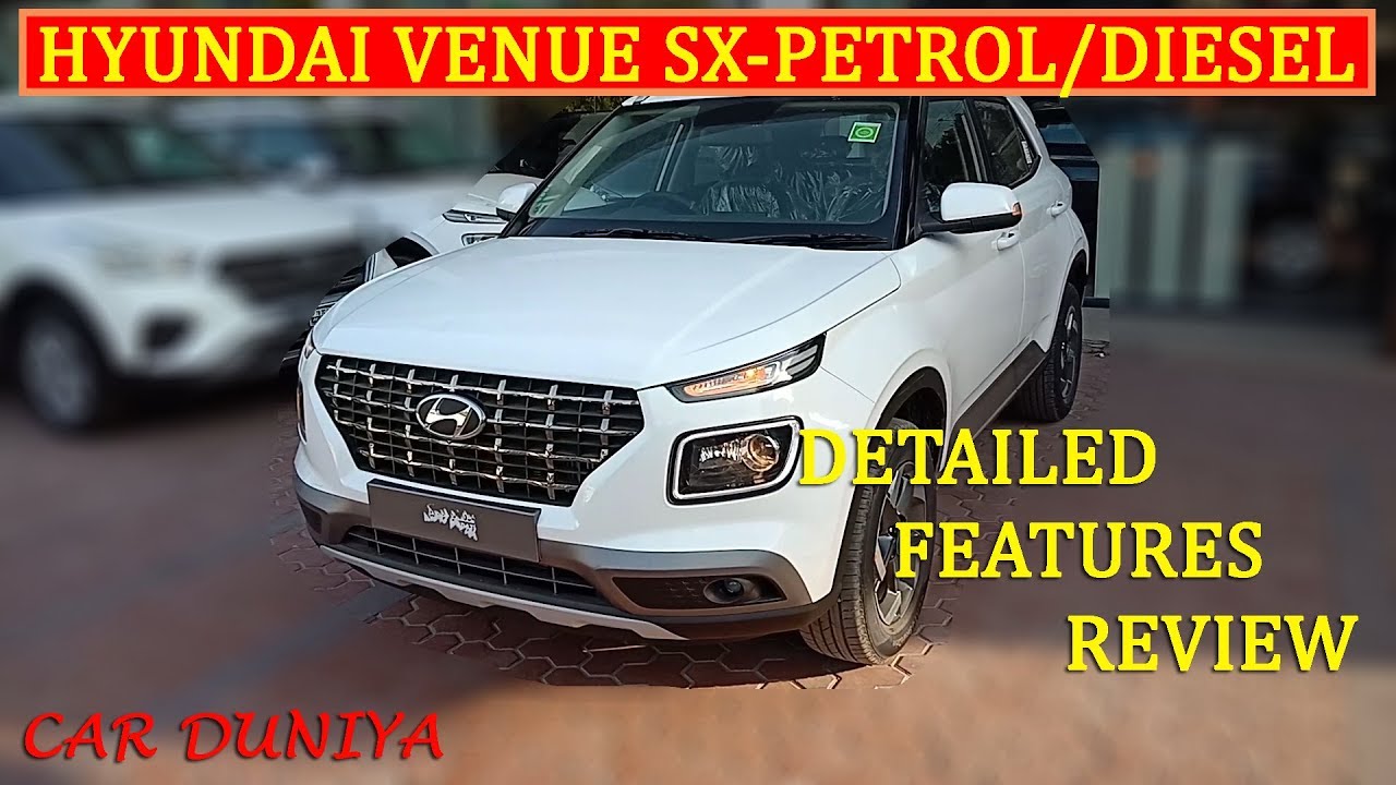 Hyundai Venue SX-Detailed Features Review - YouTube