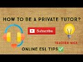 How to be a Private Tutor?