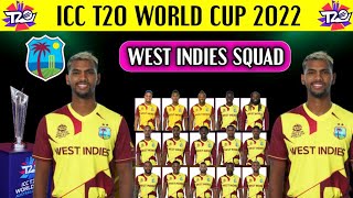 ICC T20 World Cup 2022 | West Indies Team New & Final Squad | West Indies Squad