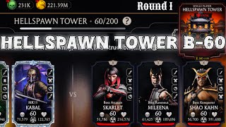 Fatal Hellspawn Tower Boss Battle 60 Fight + Reward Mortal Kombat Mobile