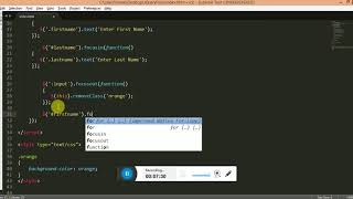 jquery tutorial part 20 focusin and focusout event v365tech