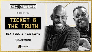 KG Certified: Ticket & The Truth | NBA Week 1 Reactions & NFL Talk | SHOBasketball