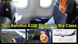 Aeroflot A320 Business Class XXL: 2 MAGIC flights to Rostov-on-Don! [AirClips full flight series]