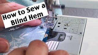 How to Sew a Blind Hem Stitch on Sewing Machine - DIY Tutorial