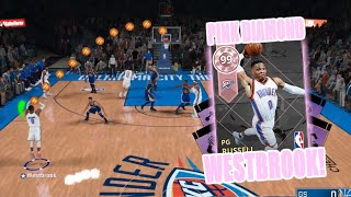 PINK DIAMOND RUSSELL WESTBROOK MVP SEASON GAMEPLAY!!! BEST CARD OF NBA 2K18!!!