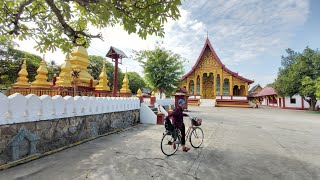 หลวงพระบางมรดกโลก EP7:พระพุทธรูปสำริดใหญ่สุดในหลวงพระบาง วัดมโนรม ถูกฮ่อเผา สิมแบบไทลื้อวัดธาตุหลวง