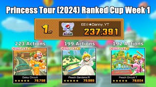 Mario Kart Tour - Princess Tour (2024) Ranked Cup Week 1 237,391 pts
