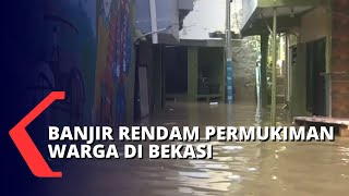 Permukiman Warga Bekasi Terendam Banjir, Ketinggian Air Hingga 80 Sentimeter