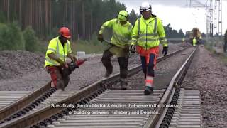 The building of double tracks between Hallsberg and Degerön | Trafikverket