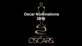 Oscar Nominations 2016  Best Actor in a Leading Role