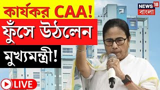 LIVE | Mamata Banerjee | আজ রাতেই কার্যকর CAA! ফুঁসে উঠলেন মুখ্যমন্ত্রী, দেখুন | Bangla News