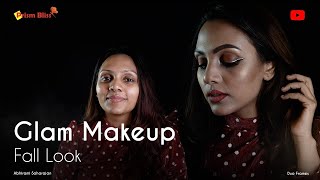 Glam Fall Makeup Look/ Autumn Makeup 2021/ Prism bliss/Caramel Makeup/ Makeup with Abhi