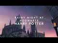 3 HOURS RAINY NIGHT AT HOGWARTS | HARRY POTTER