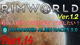 【RimWorld】新人入植者は異種族達と交流したい！#14【MOD:HUMANOID ALIEN RACES 2.0】