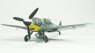 Tamiya 1/72 Messerschmitt Bf109 G-6 German Fighter WWII Aircraft Model Step by Step  Full Build Vlog