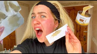 I waxed my ENTIRE face... // NEVER AGAIN