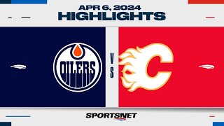 NHL Highlights | Oilers vs. Flames - April 6, 2024